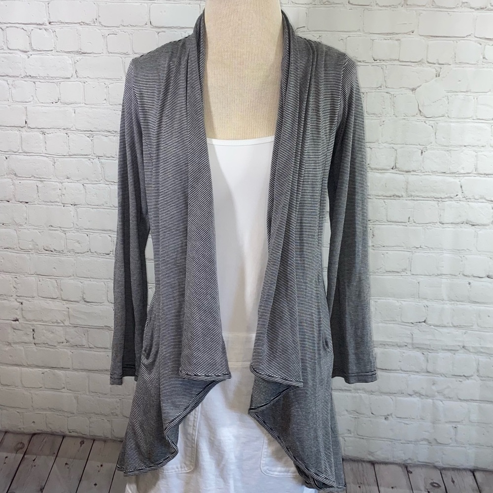 Papillon Tie Front Stripe Cardigan Size Medium